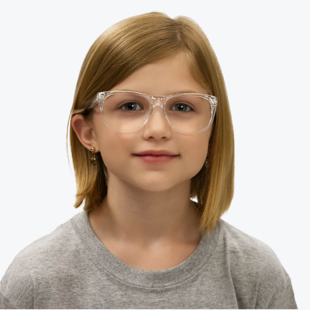 Blue Light Blocking Kids Computer Glasses - Anti Eye Strain for Screen Time - Prescription Ready - Perfect for Online Classes & Gaming