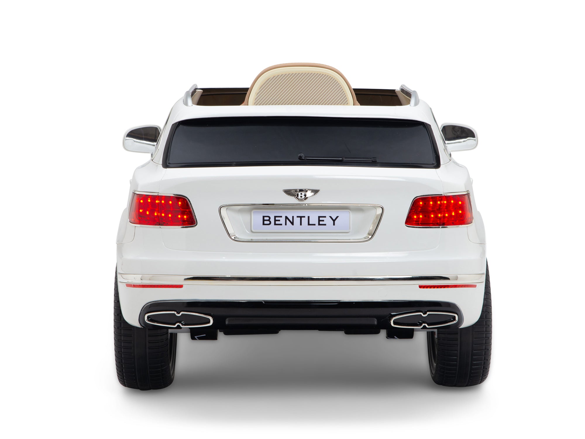 12V Bentley Bentayga Kids Electric Ride-On Car with Parent Remote Control - White - Perfect for Birthday Gifts & Outdoor Play