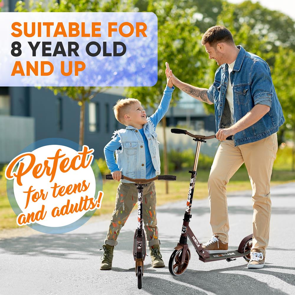 Foldable Kick Scooter for Adults & Teens - Lightweight Aluminum Commuter Scooter for Urban Travel, Campus, and City Commuting