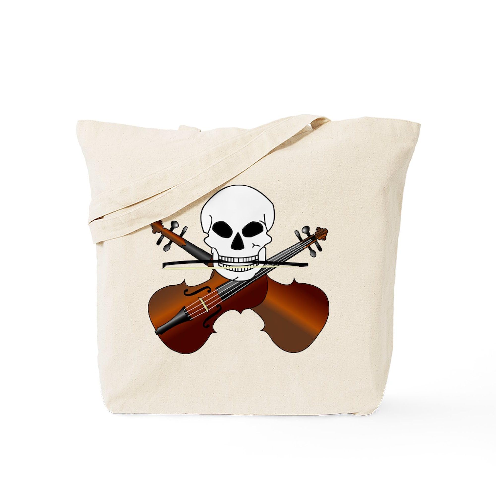 Violin Master Tote Bag - Natural Canvas Reusable Shopping Bag for Music Lovers | Perfect for Groceries, Books & Music Accessories