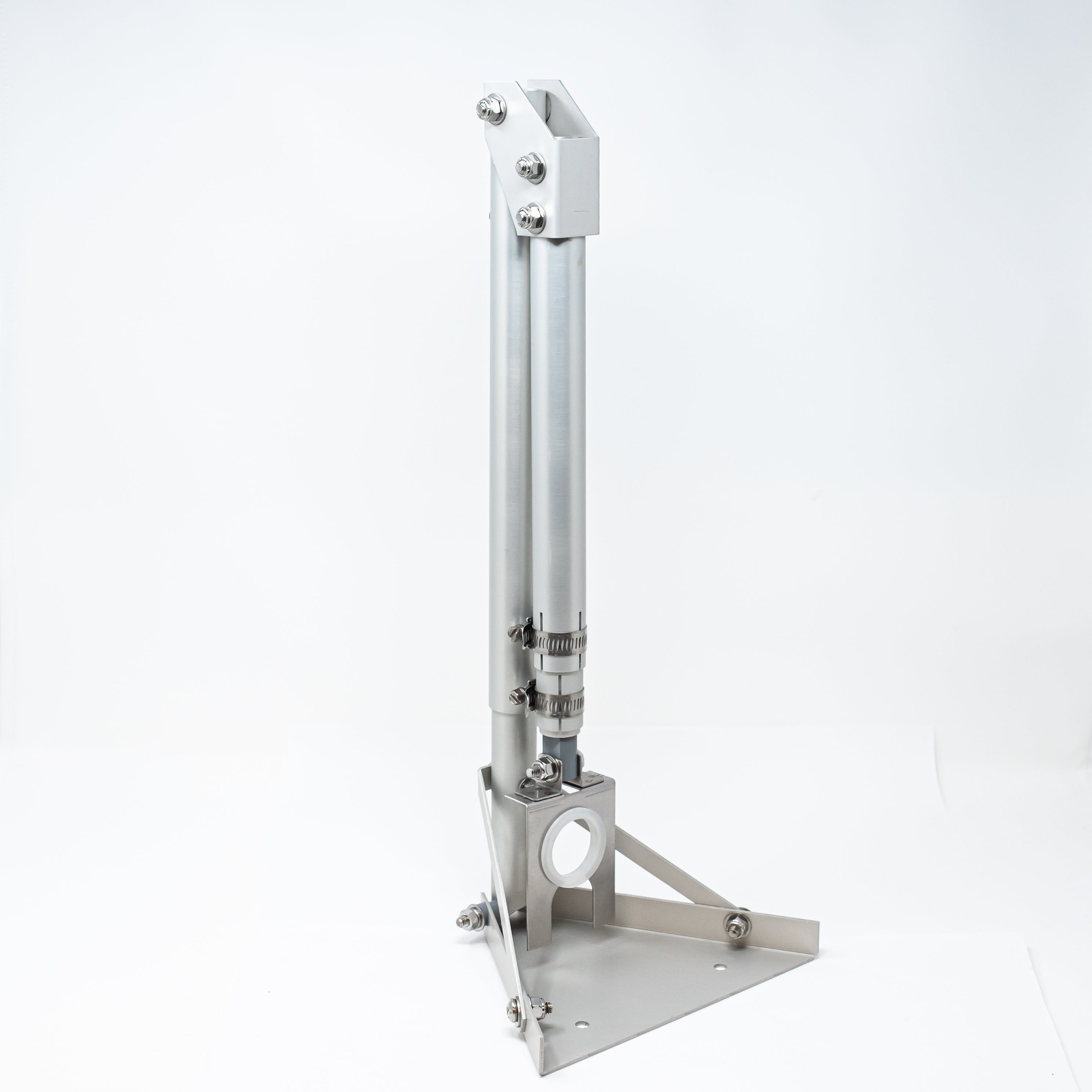 Stainless Steel Floor Mount Bracket for Ultrasonic Sensors - Secure & Durable Installation for Industrial Automation & Robotics