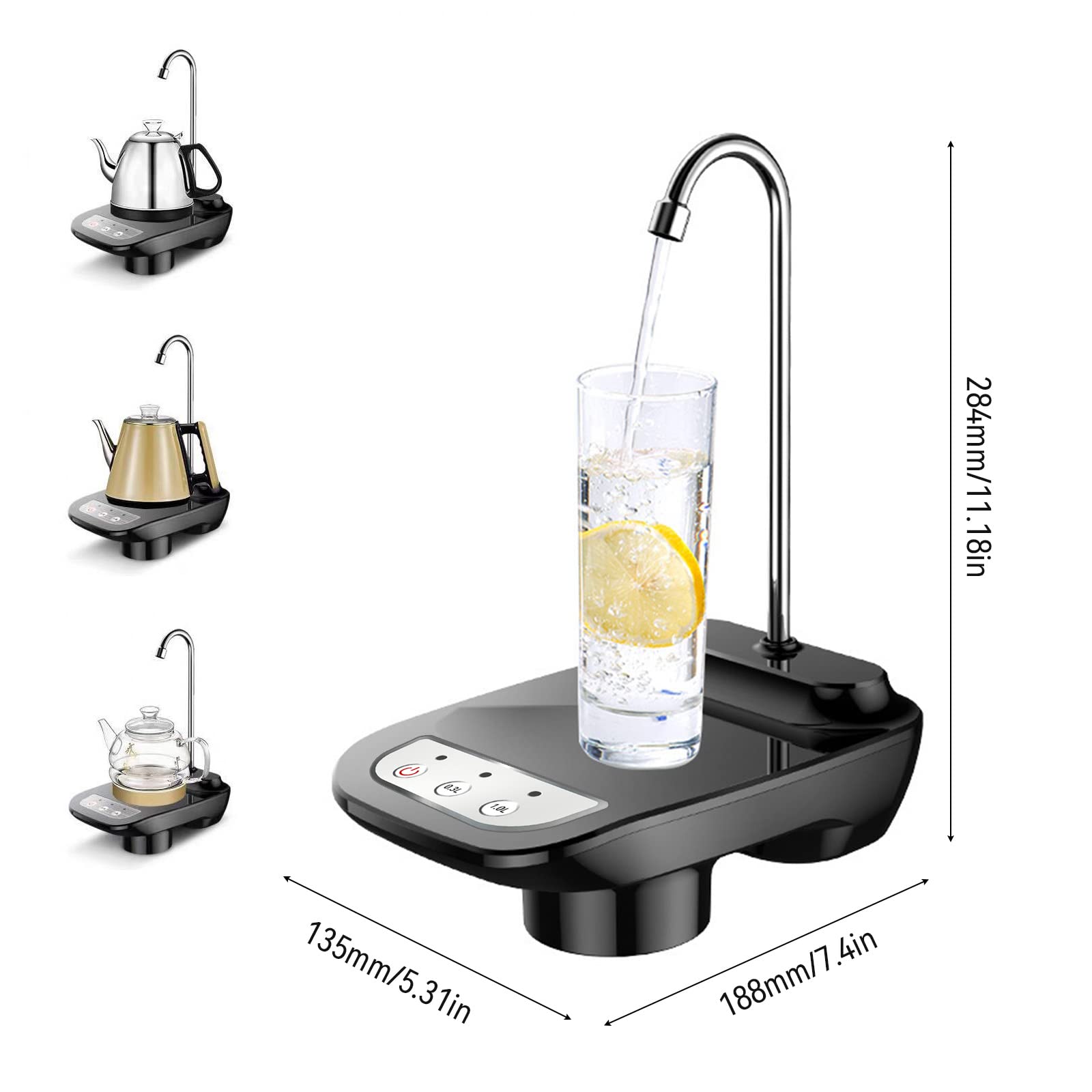 Electric Water Dispenser Pump for 5 Gallon Bottle - Automatic Universal Water Dispenser for Home, Office & Camping - Portable Water Jug Pump for Drinking Water Accessories