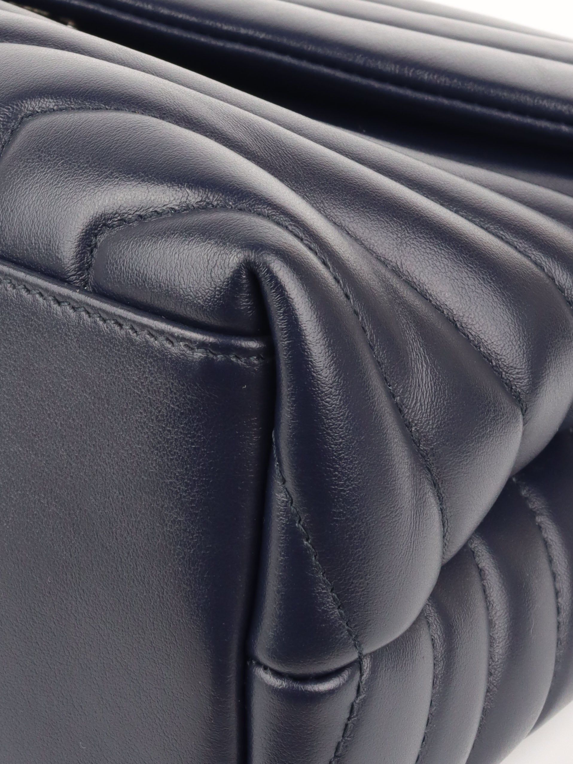 Saint Laurent Medium Navy Loulou Bag - Luxury Designer Shoulder Handbag for Women | Perfect for Work, Evening Events & Travel Accessories