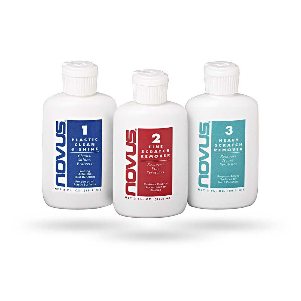 Delta Novus Plastic Polish Kit - Restores & Protects Acrylic, Plexiglass & Plastic Surfaces - Perfect for Car Headlights, Motorcycle Windshields & Aquariums