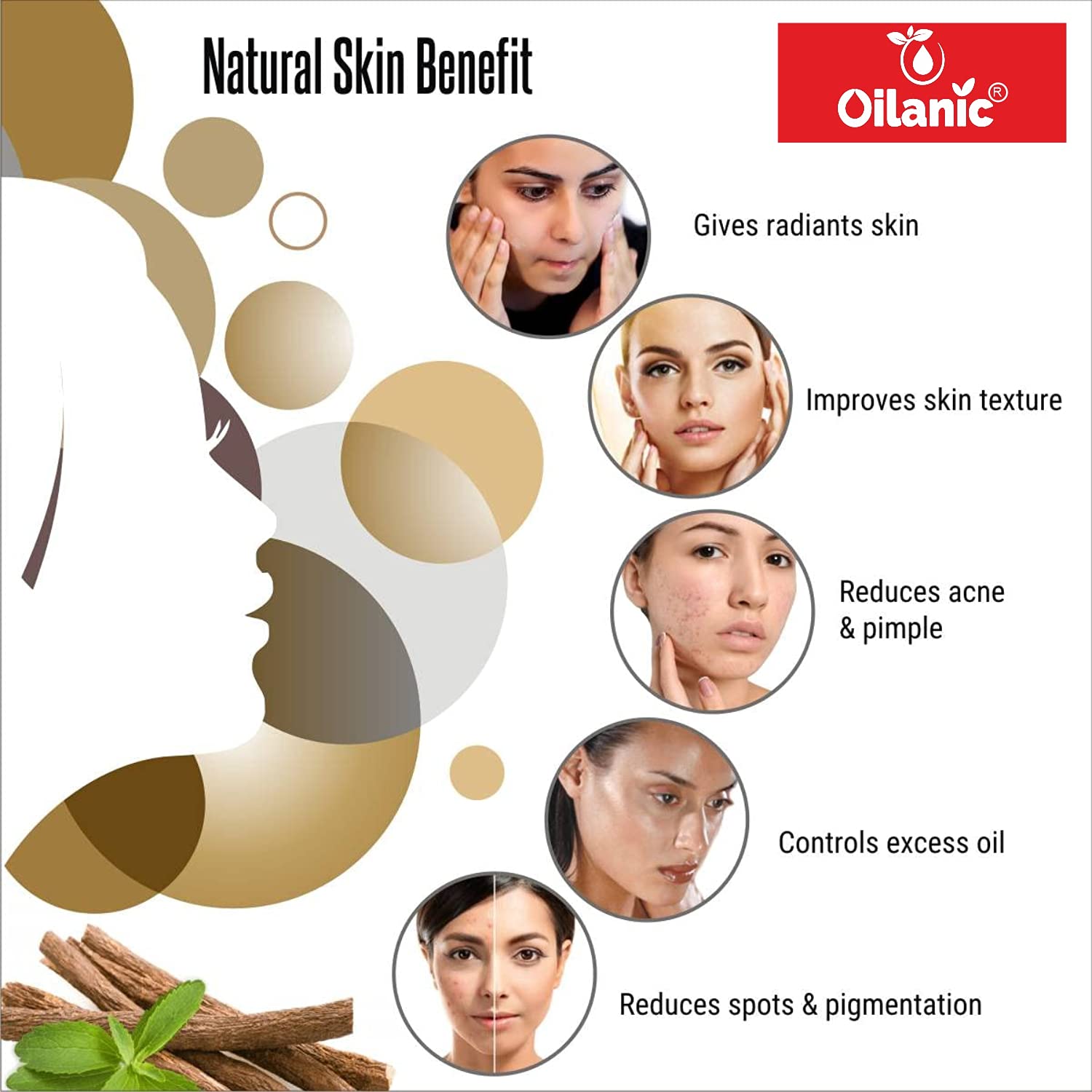 Oilanic 100% Pure Natural Pomegranate Powder for Skin & Hair - 3 Pack (300g) | Organic Antioxidant Supplement for Smooth Skin & Healthy Hair Growth | Perfect for Smoothies, Baking & DIY Beauty Recipes