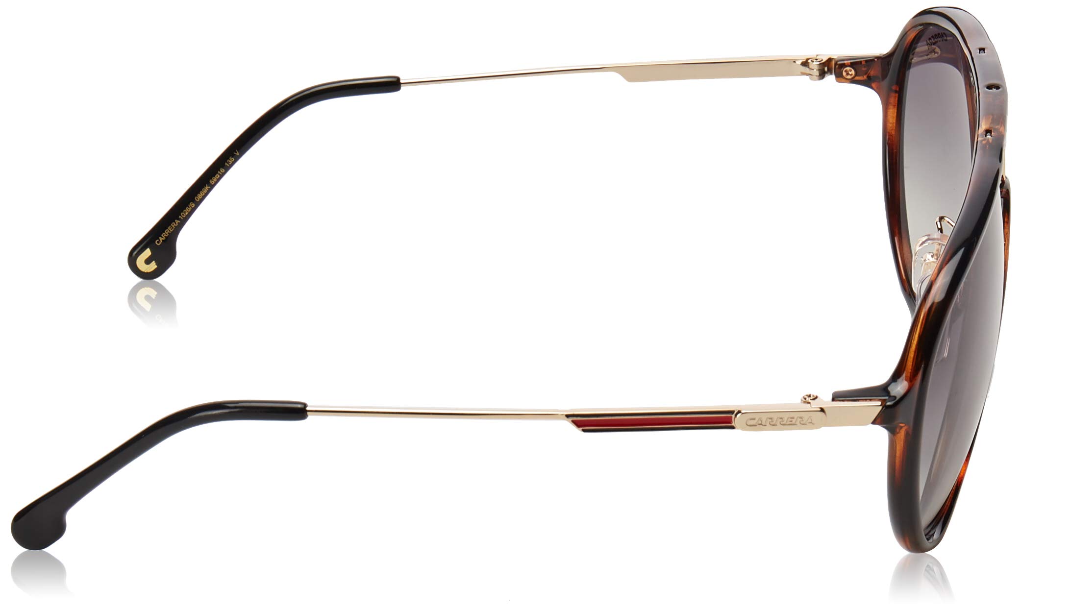 Carrera 1026/S Dark Havana Pilot Sunglasses - UV Protection Aviator Sunglasses for Men & Women - Perfect for Driving, Travel, and Outdoor Activities