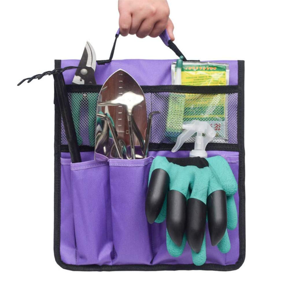 Portable Garden Tool Storage Bag with Handle - Heavy Duty Kneeler Pouch for Gardening Tools, Organizer for Knee Stool & Accessories - Perfect for Outdoor Planting, Weeding & Lawn Care