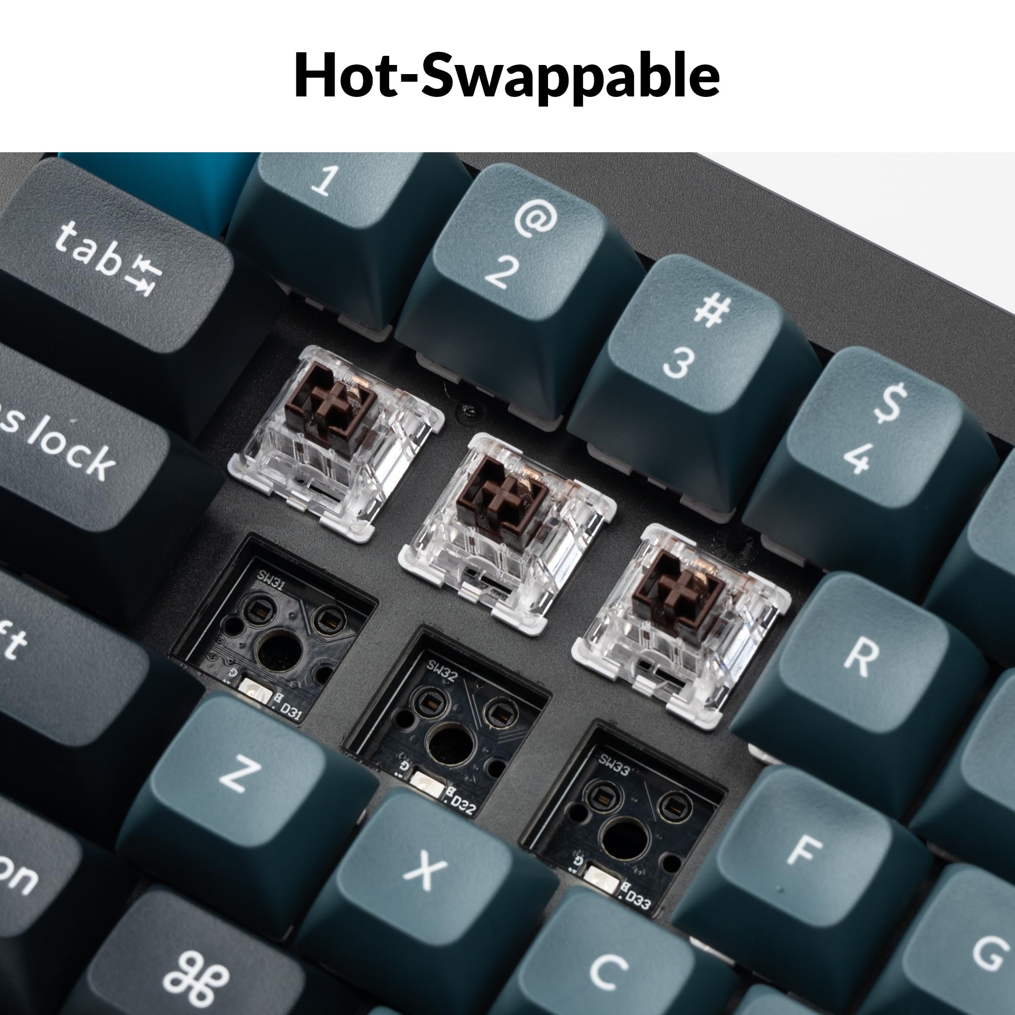 Keychron Q2 Pro Full Metal RGB Wireless Custom Mechanical Keyboard - QMK/VIA Programmable, Hot-Swappable K Pro Brown Switches, KSA Double-Shot PBT Keycaps - Compatible with Mac, Windows, Linux (Black) | Perfect for Gaming, Coding & Office Work