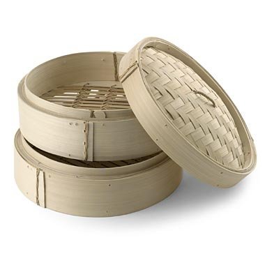 Premium 12-Inch Large Bamboo Steamer - 2-Tier Stackable for Dumplings, Buns & Vegetables | Perfect for Asian Cooking, Healthy Meals & Party Food Prep