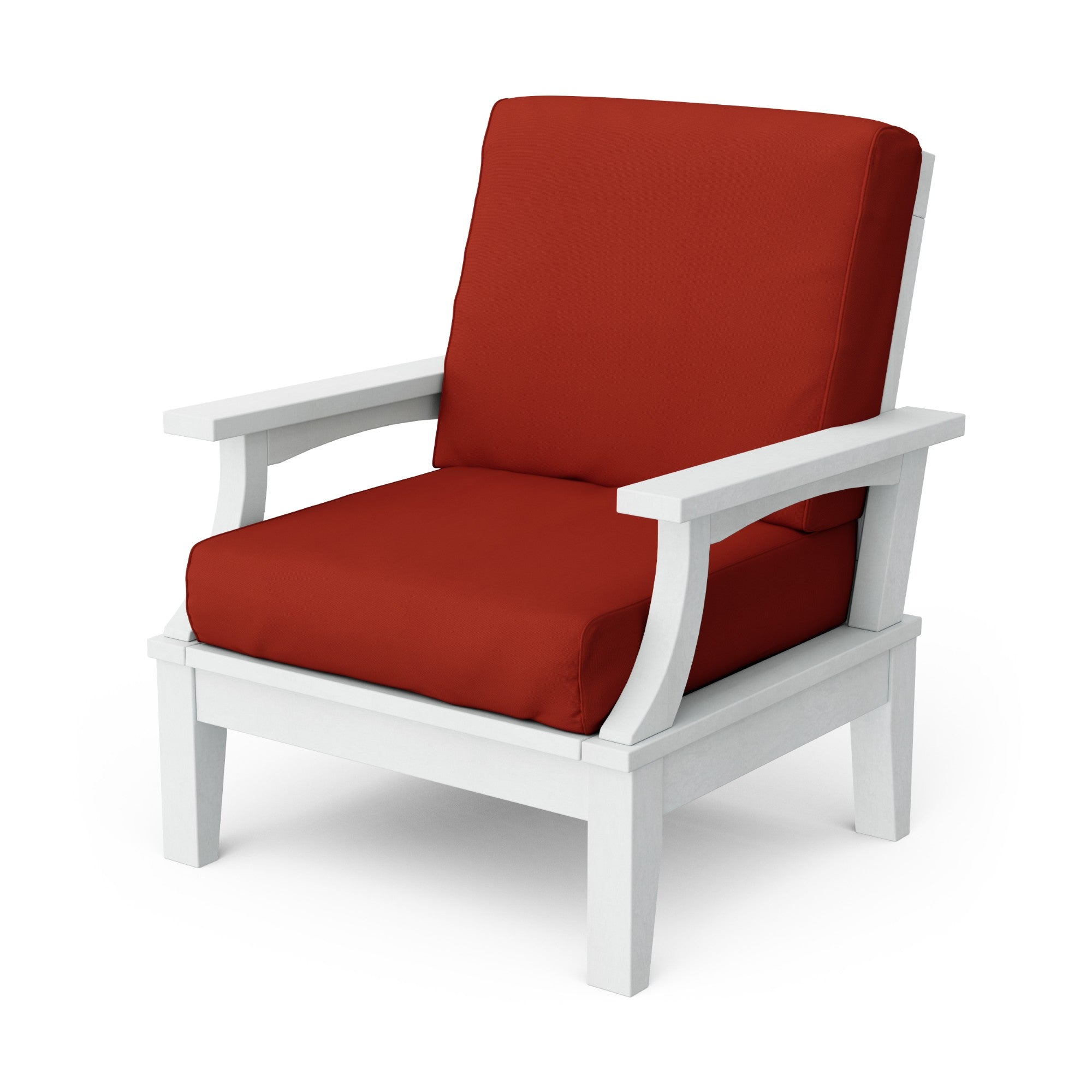 Heritage Deep Seating Patio Chair with Weather-Resistant Cushions - Outdoor Lounge Furniture for Garden, Poolside & Backyard Relaxation