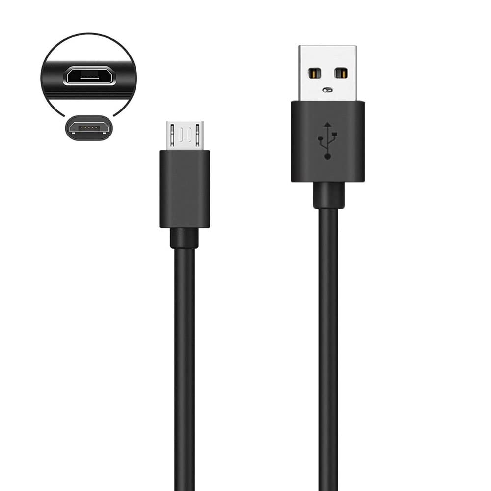 USB Charging Cord for Mini Necklace Fan - 5FT Power Cable with AC Adapter | Compatible with SkyGenius, VersionTECH, Aluan & TriPole Handheld Fans | Perfect for Travel, Office & Outdoor Use