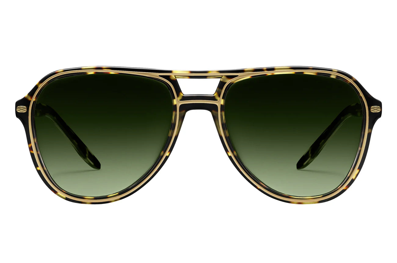 Barton Perreira Aldrin Sunglasses - Polarized UV Protection Aviator Style for Men & Women | Perfect for Driving, Travel, and Outdoor Activities