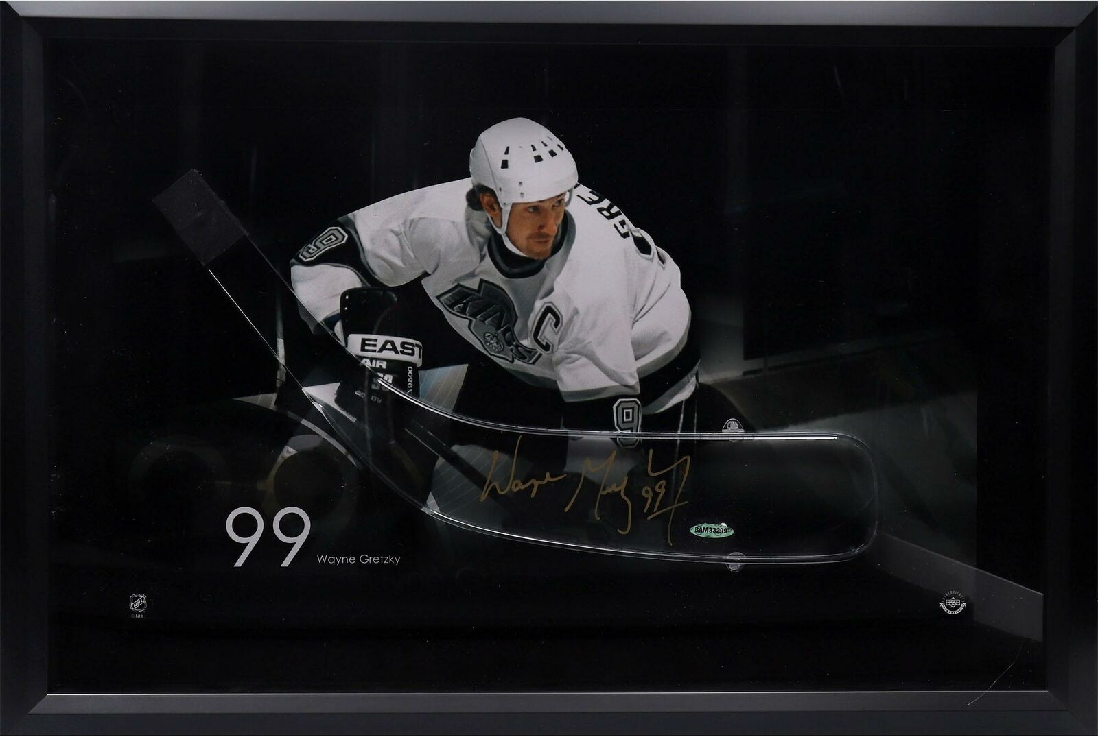 Wayne Gretzky Autographed Los Angeles Kings Framed 24x16 Acrylic Stick Shadow Box - Limited Edition 199/Upper Deck - Perfect for Hockey Fans & Sports Memorabilia Collectors