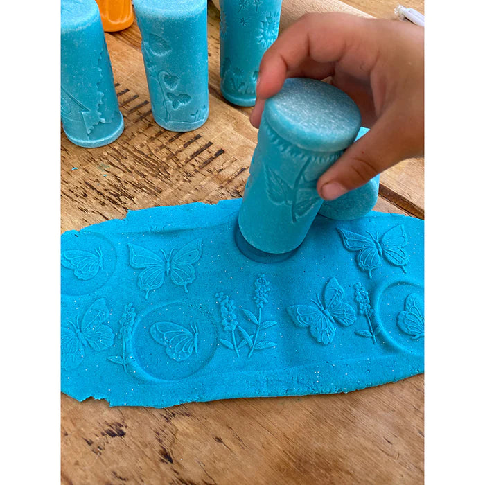 Yellow Door® Let's Roll Seasons Dough Roller Set - 4 Seasonal Textured Rolling Pins for Kids Sensory Play, Early Learning & Fine Motor Skills Development - Perfect for Playdough, Clay & Baking Activities
