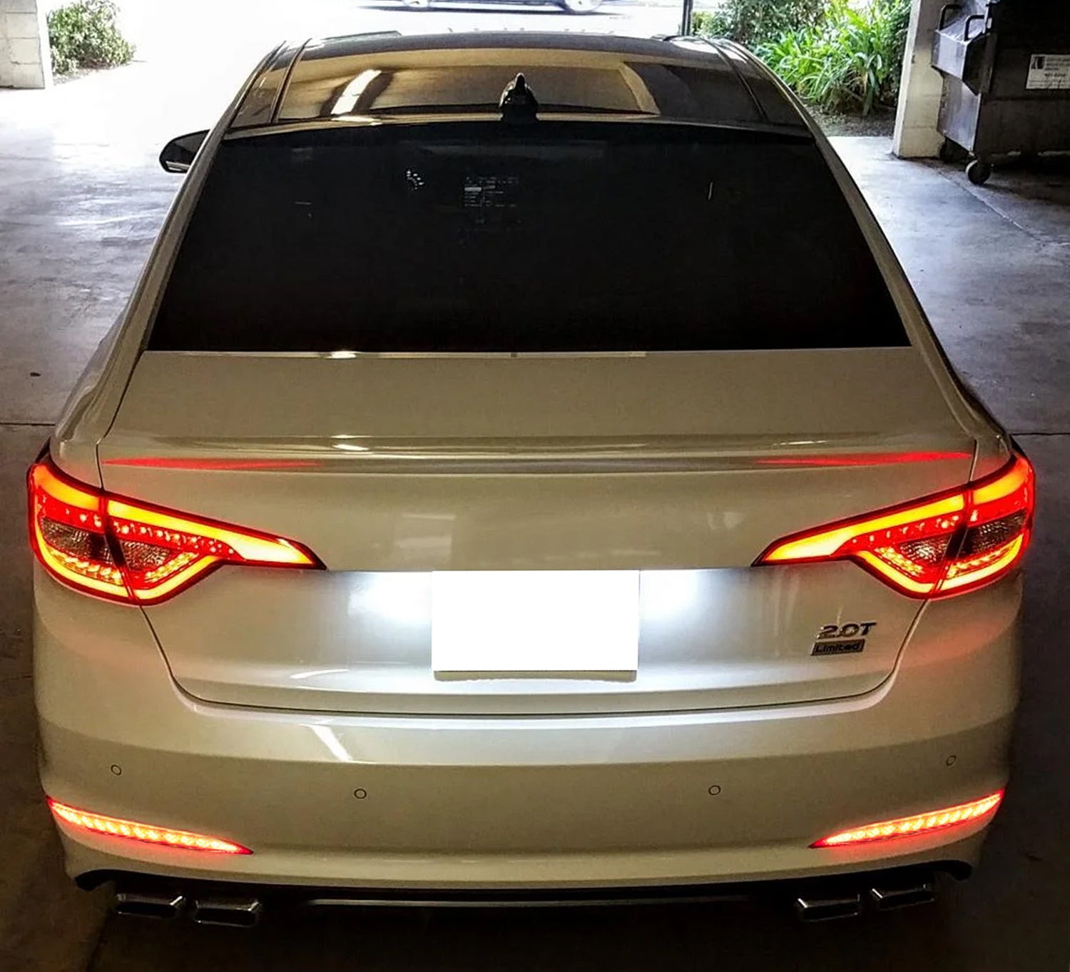 15-17 Hyundai Sonata Full LED Bumper Reflector Brake Light with Sequential Turn Signals - Upgrade for Enhanced Safety & Style | Perfect for Night Driving & Custom Car Modifications