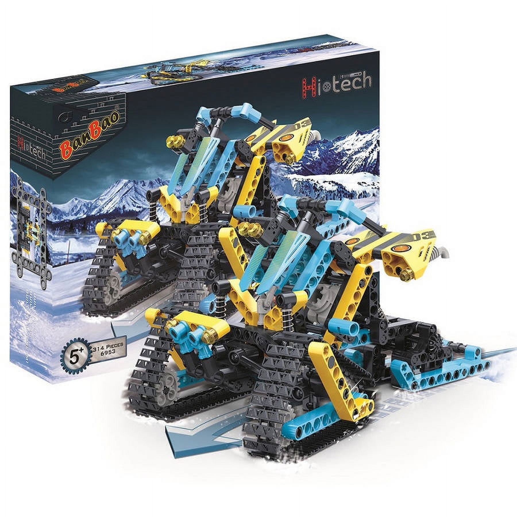 BanBao Snow Driver High Speed Racer Building Kit - 314 Piece STEM Toy for Kids Ages 6-12 | Creative Construction Set for Indoor Play & Winter Themed Birthday Gifts