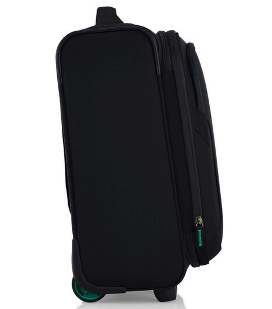 American Tourister Applite 5.0 20-Inch Carry-On Luggage - Lightweight Hardshell Spinner Suitcase with TSA Lock, Perfect for Business Travel & Weekend Getaways (Black)