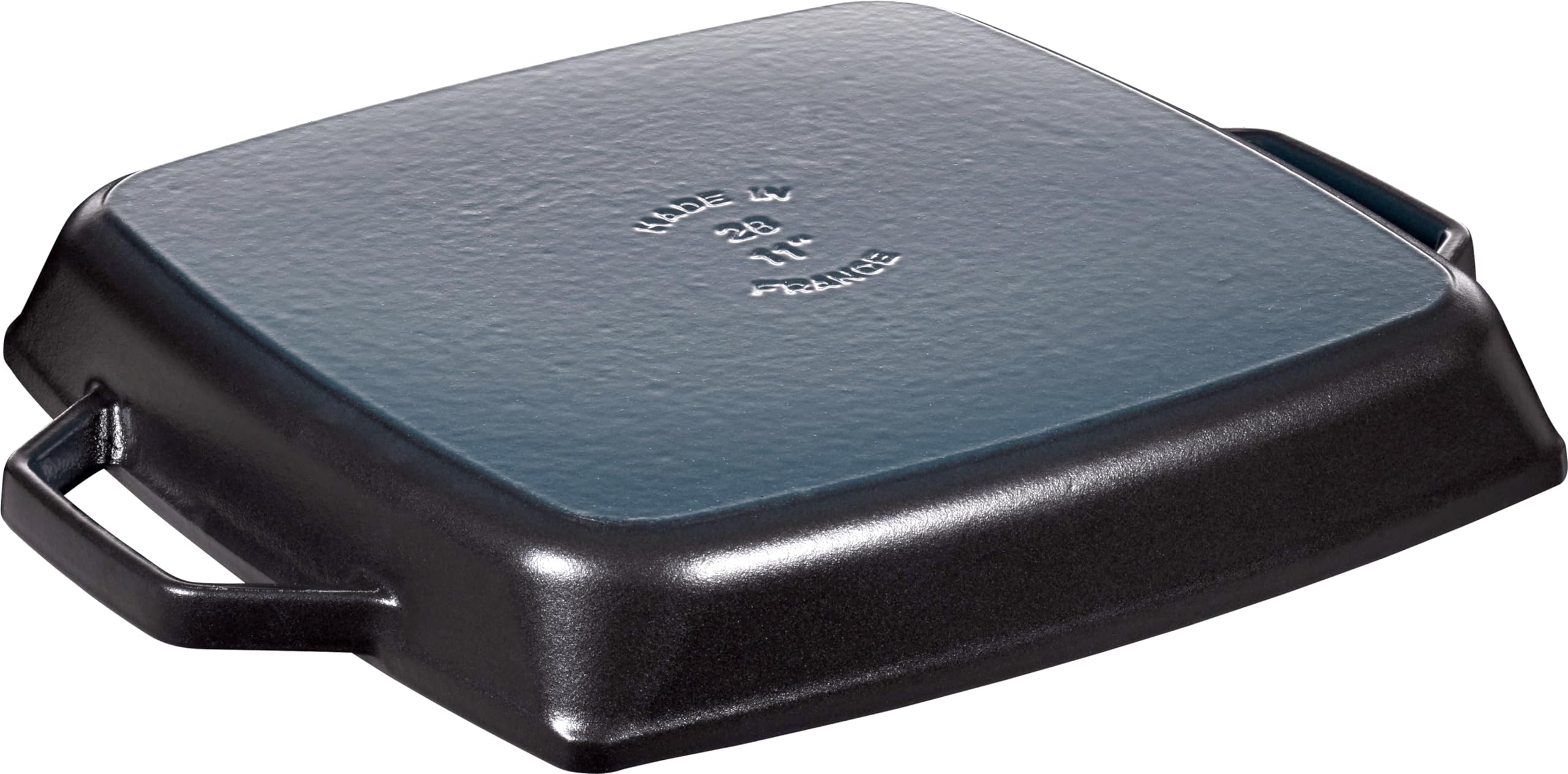 Staub 40511-683-0 Rectangular Grill Pan with Two Handles, 28 x 28 cm - Perfect for Grilling Steaks, Vegetables & More in Home Kitchen or Outdoor BBQ