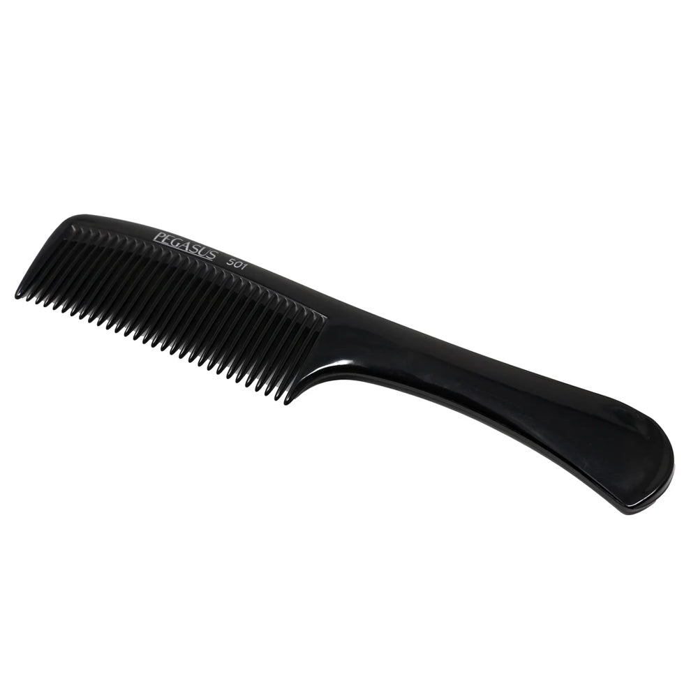 Pegasus 501 Styling & Detangling Comb - Wide Tooth Rake Comb for Thick Hair - Perfect for Wet Hair, Curly Hair & Salon Styling