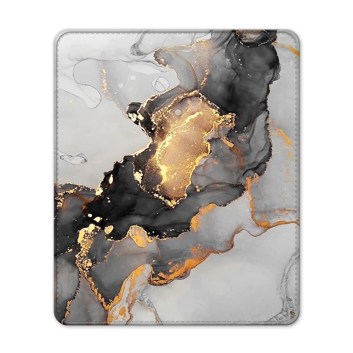 Premium Black Gold Marble Mouse Pad - Non-Slip Rubber Base Gaming Mouse Mat for Laptop & Computer - Custom Office Desk Decor for Women & Men - Perfect for Work, Gaming & Home Office Setup