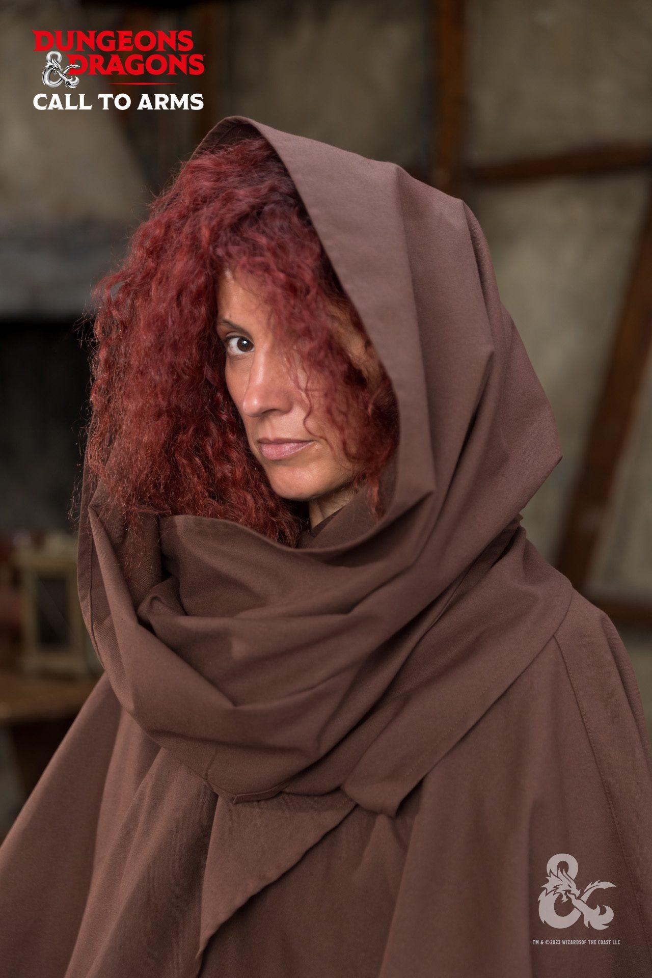 Dungeons & Dragons Druid Cape - Brown Fantasy Costume Cloak for LARP, Cosplay & Roleplaying Games | Perfect for D&D Adventurers & Fantasy Enthusiasts