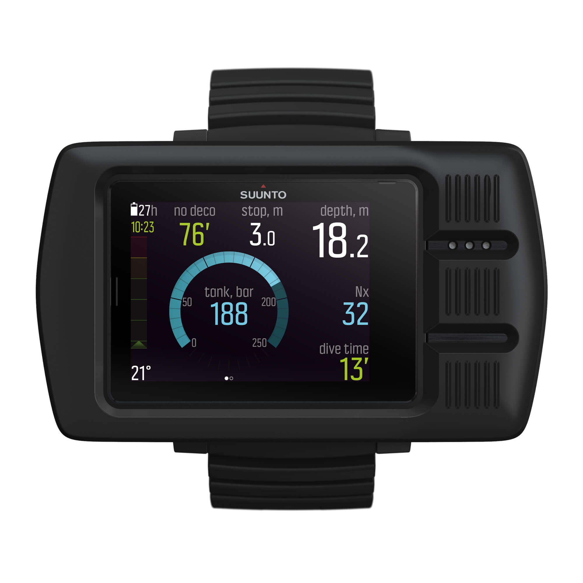 Suunto EON Steel Black Dive Computer - Professional Scuba Diving Gear for Underwater Exploration, Spearfishing & Freediving