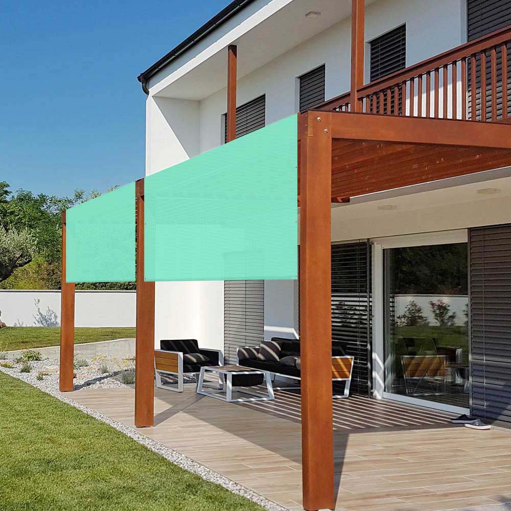 10x8 ft Pergola Shade Cover with Weighted Rod Grommets - UV Resistant Outdoor Canopy for Patio, Deck, and Backyard - Durable Sun Protection for Garden, Poolside, and Outdoor Living Spaces
