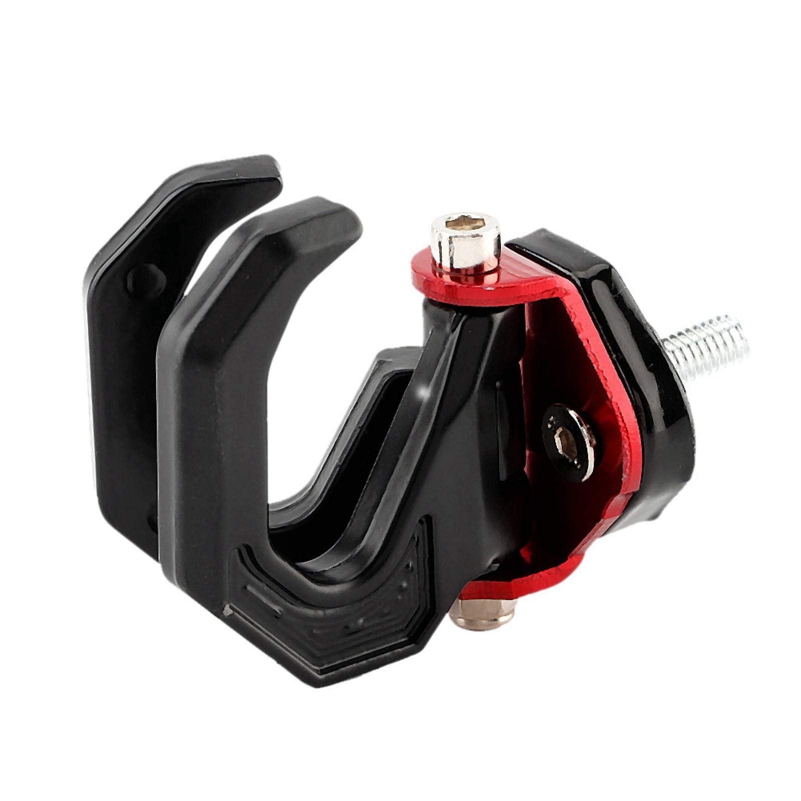 Fydun Universal Motorcycle Luggage Bag Hook - Durable Aluminum Alloy Hanger Holder for Motorcycle Accessories (Black/Red) | Perfect for Touring, Commuting & Storage Organization