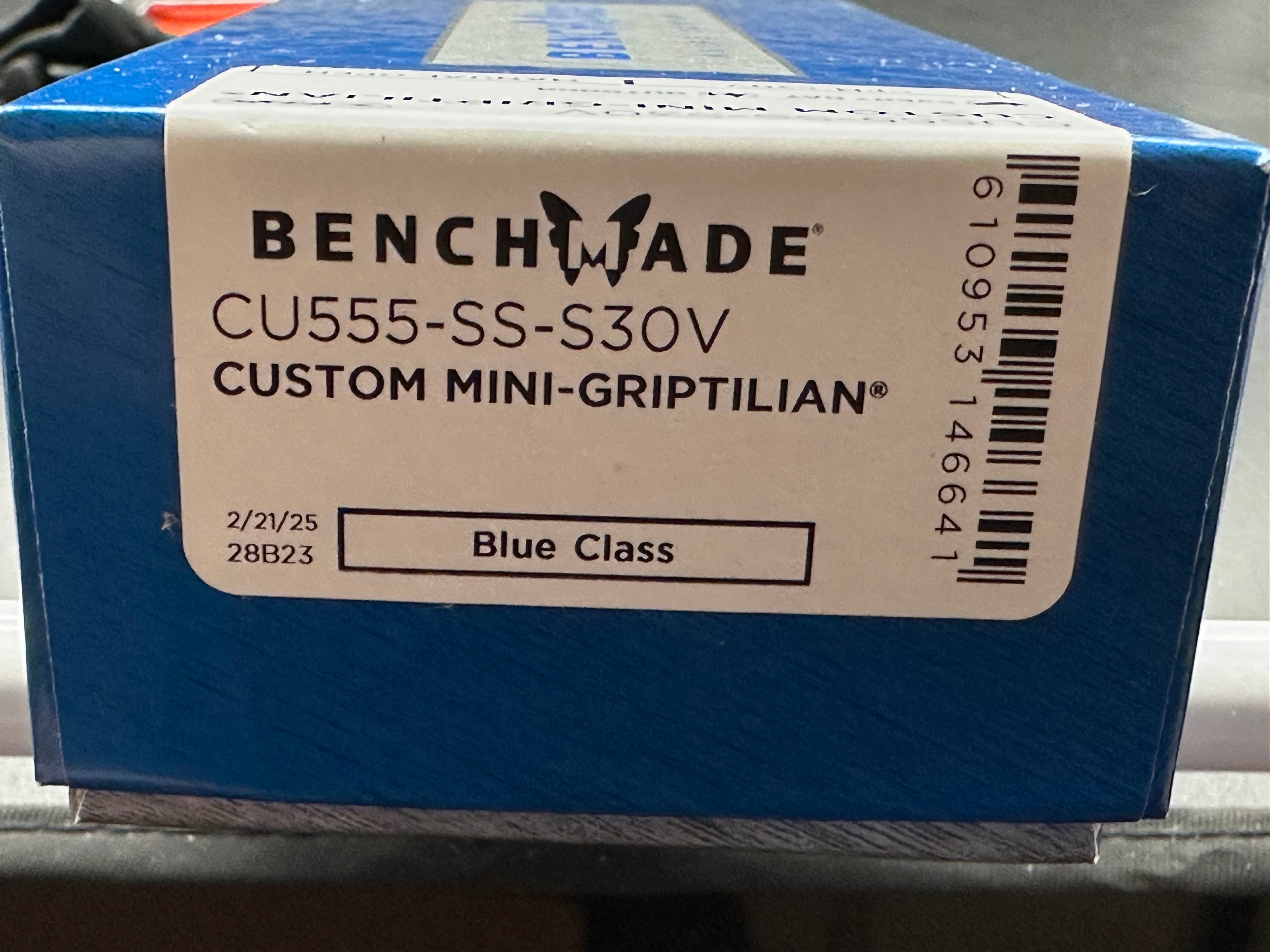 Benchmade Mini Griptilian Custom Knife - New 2.91