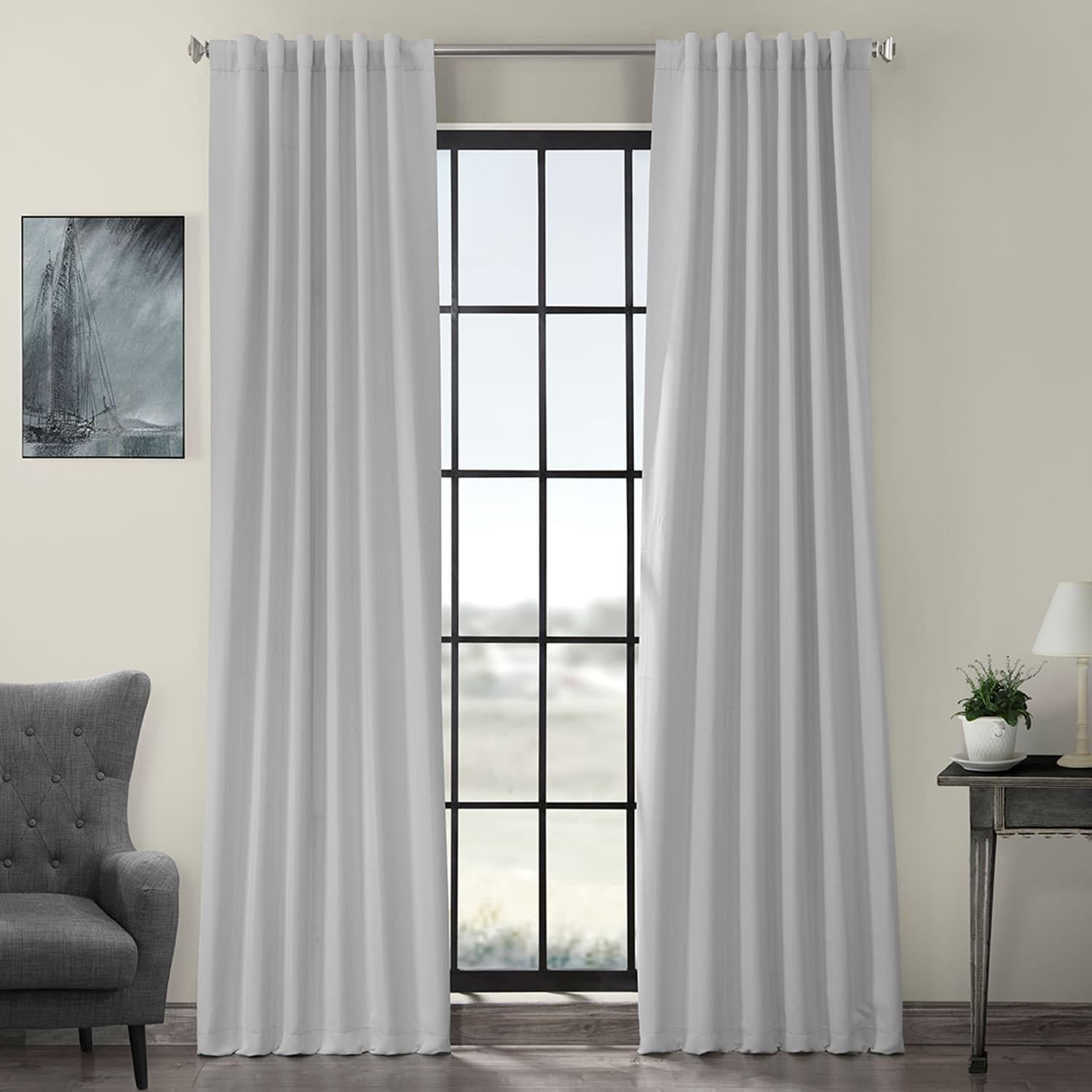 Arctic Grey Blackout Curtains - Thermal Insulated Room Darkening Drapes for Bedroom, Living Room & Nursery - Noise Reducing & Energy Saving Window Treatments