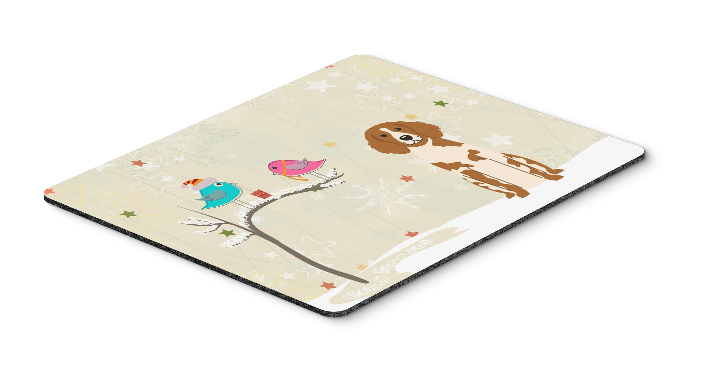 Between Friends Brittany Mouse Pad - Large Washable Non-Slip Desk Mat for Home Office, Gaming & Computer Work | Cute Mousepad, Hot Pad & Trivet for Laptop Users | Perfect for Workstations, Coffee Shops & Dorm Rooms