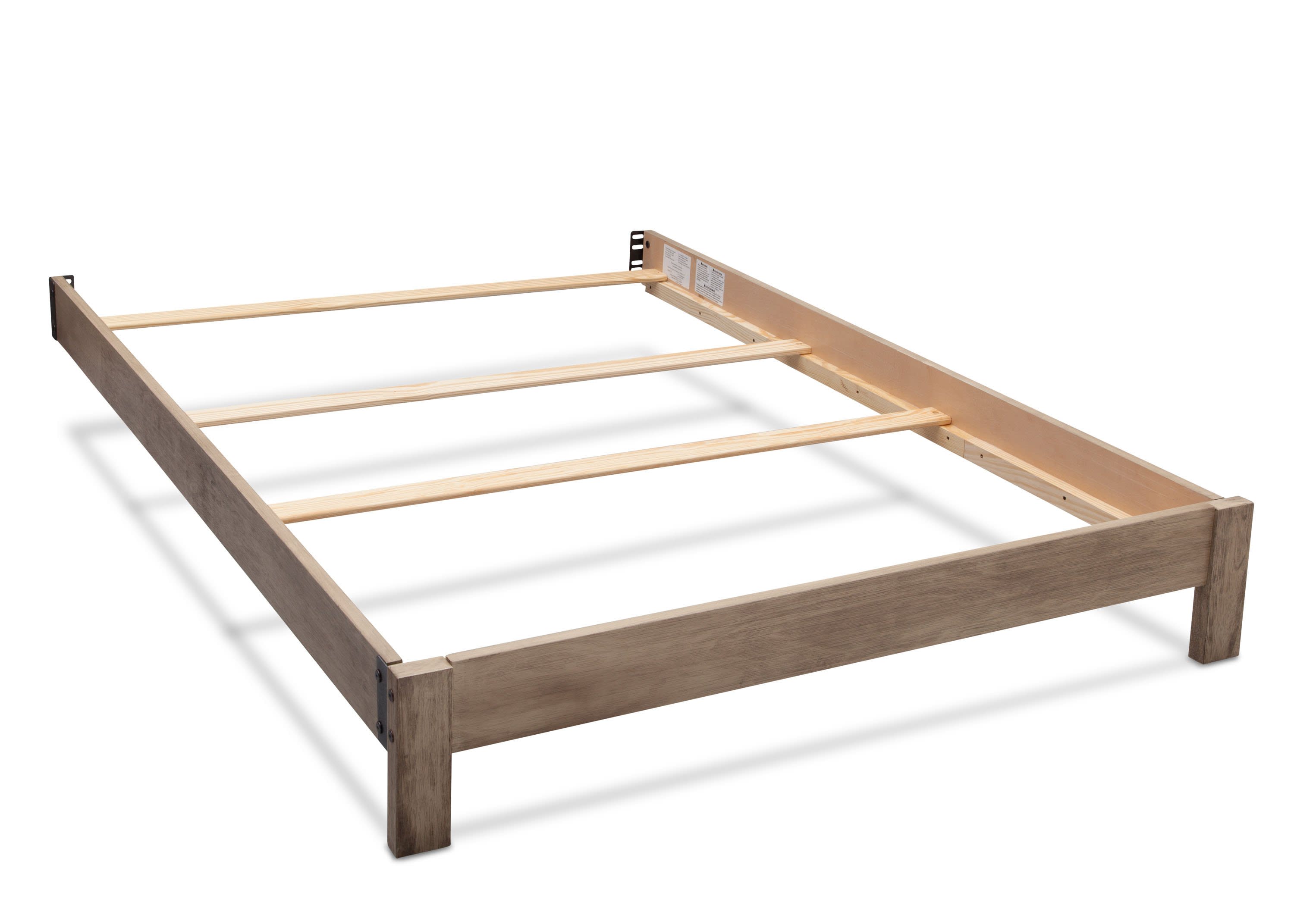 Full Size Platform Bed Frame Kit for 4-in-1 Convertible Cribs - Sturdy Wooden Toddler to Twin Bed Conversion Set for Kids' Room & Nursery Decor