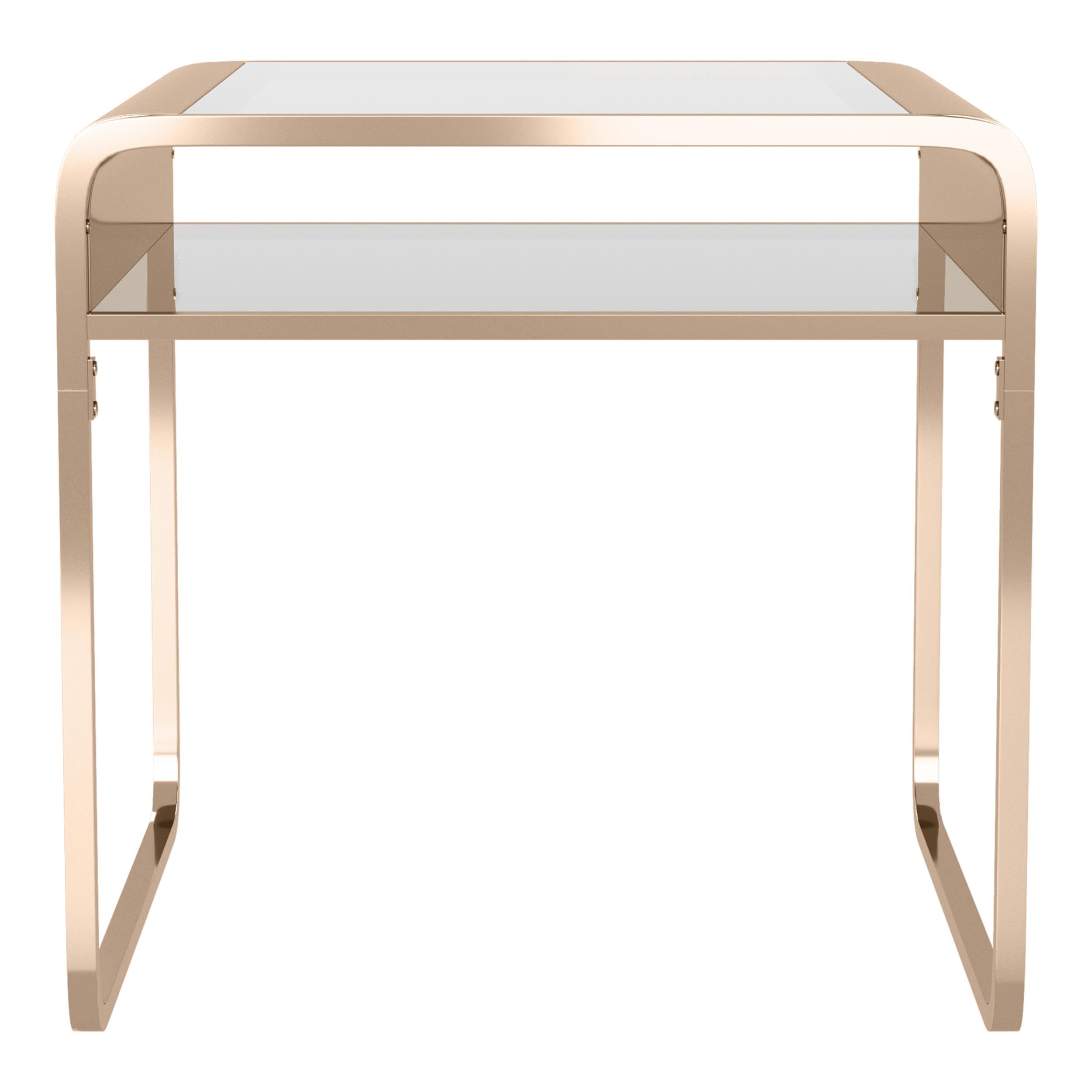 Gold Mexller Contemporary 3-Piece Metal Coffee Table Set for Living Room
