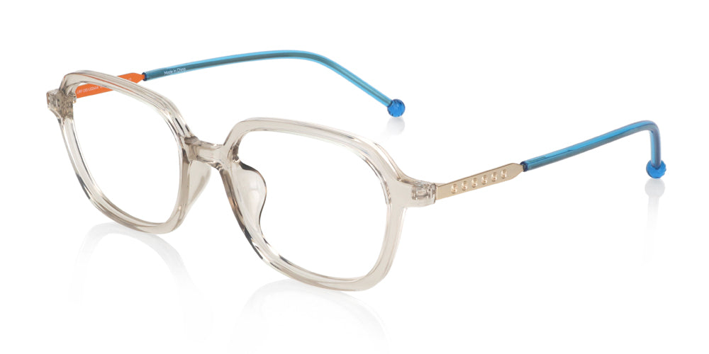 JINS x NARUTO Anime Eyeglasses - Naruto Model Beige Frame for Cosplay & Daily Wear - Lightweight & Stylish Anime Accessories for Fans