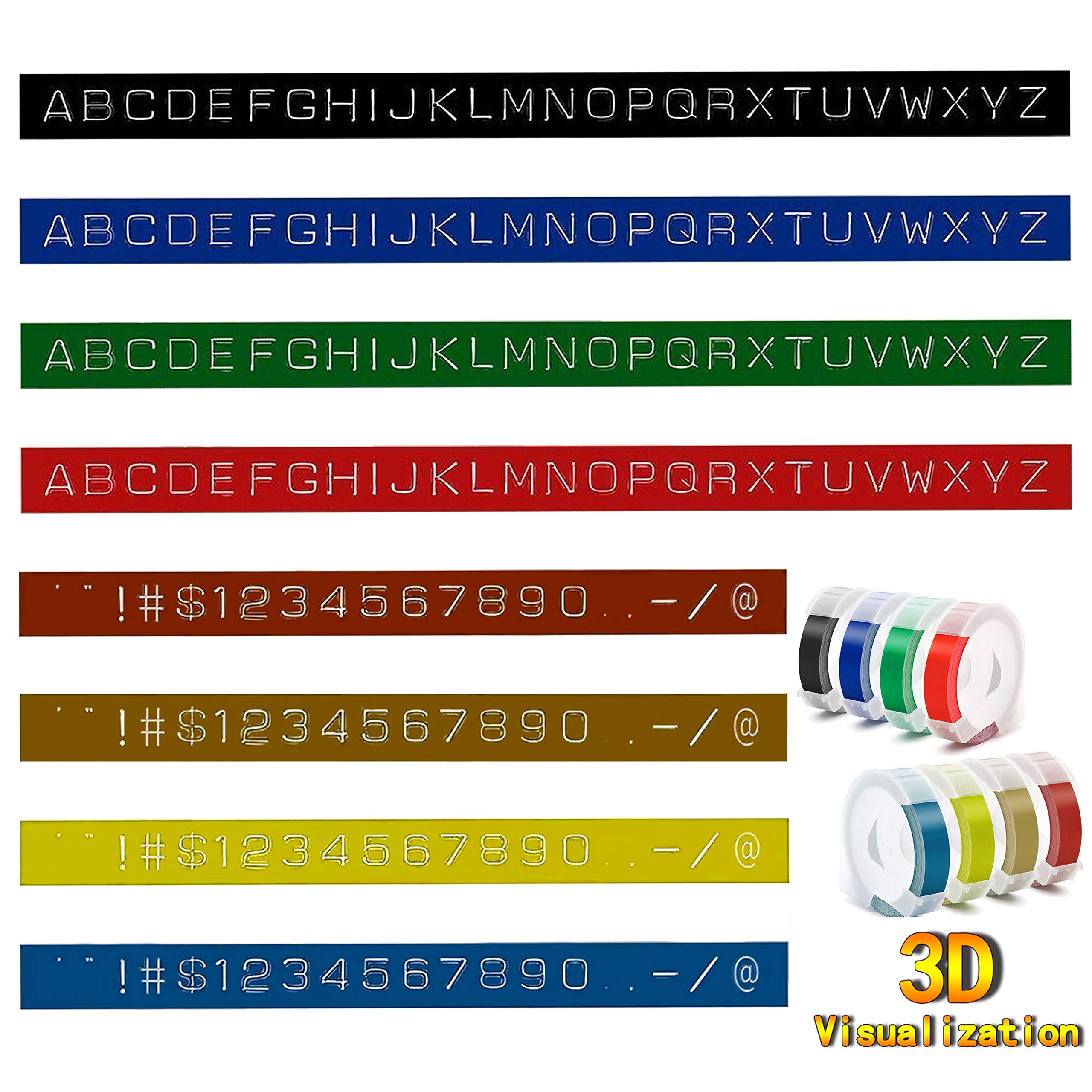 Dymo Embossing Label Maker Tape 1/2