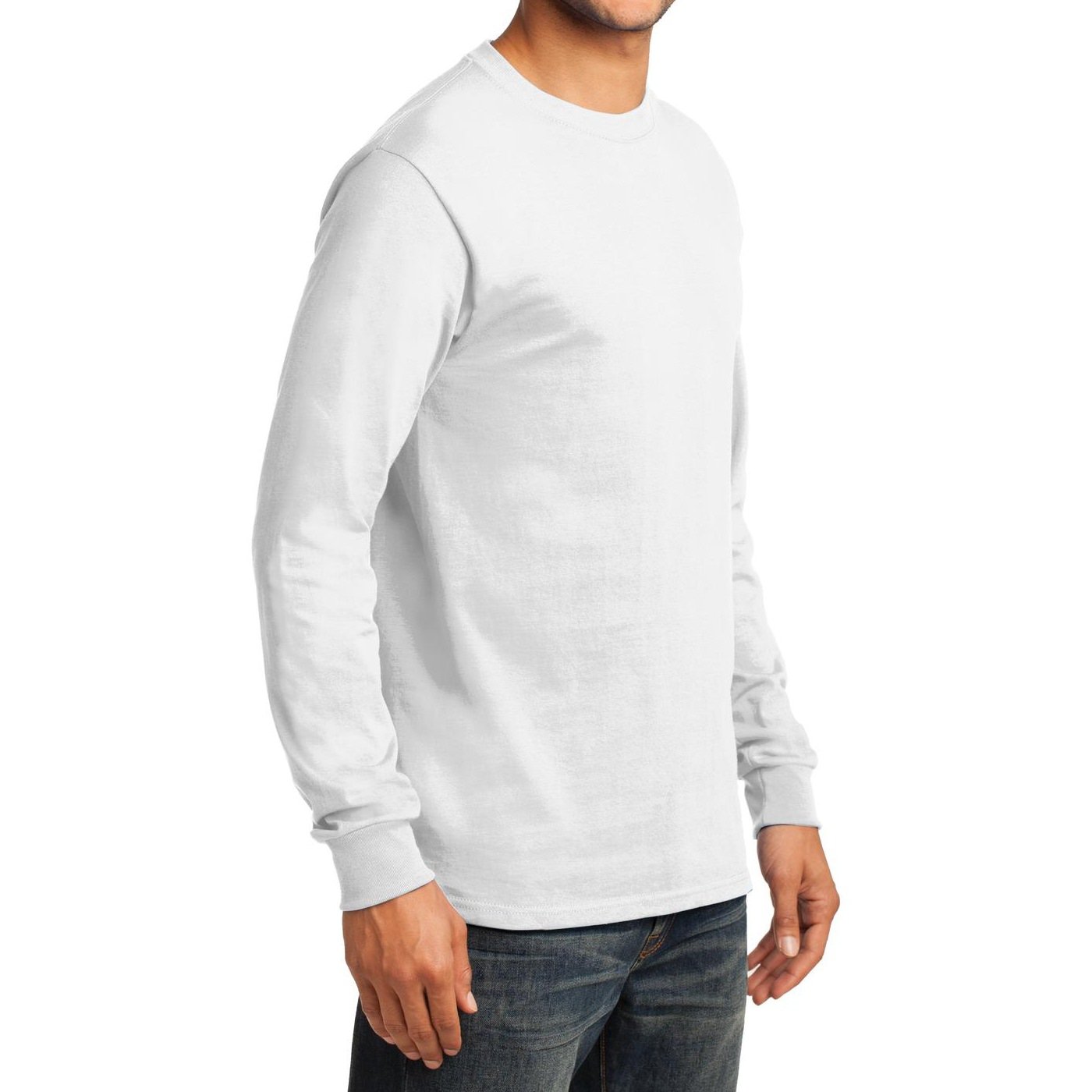 Premium Men's Long Sleeve Essential T-Shirt - Soft Cotton Basic Tee for Casual Wear, Layering & Everyday Comfort