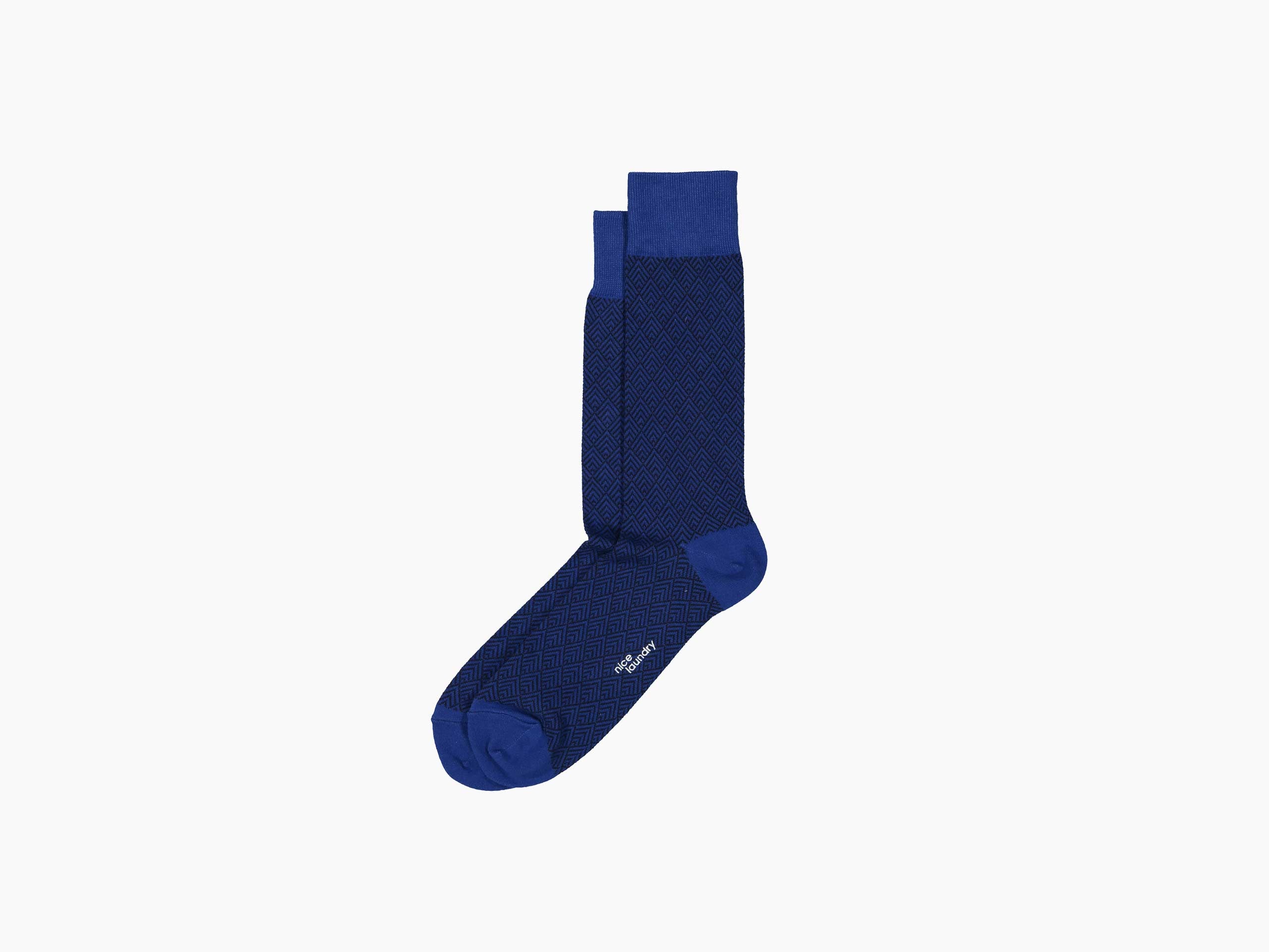 Pyramids Royal Blue and Navy Blue Home Decor - Perfect for Living Room, Bedroom, and Office Decoration