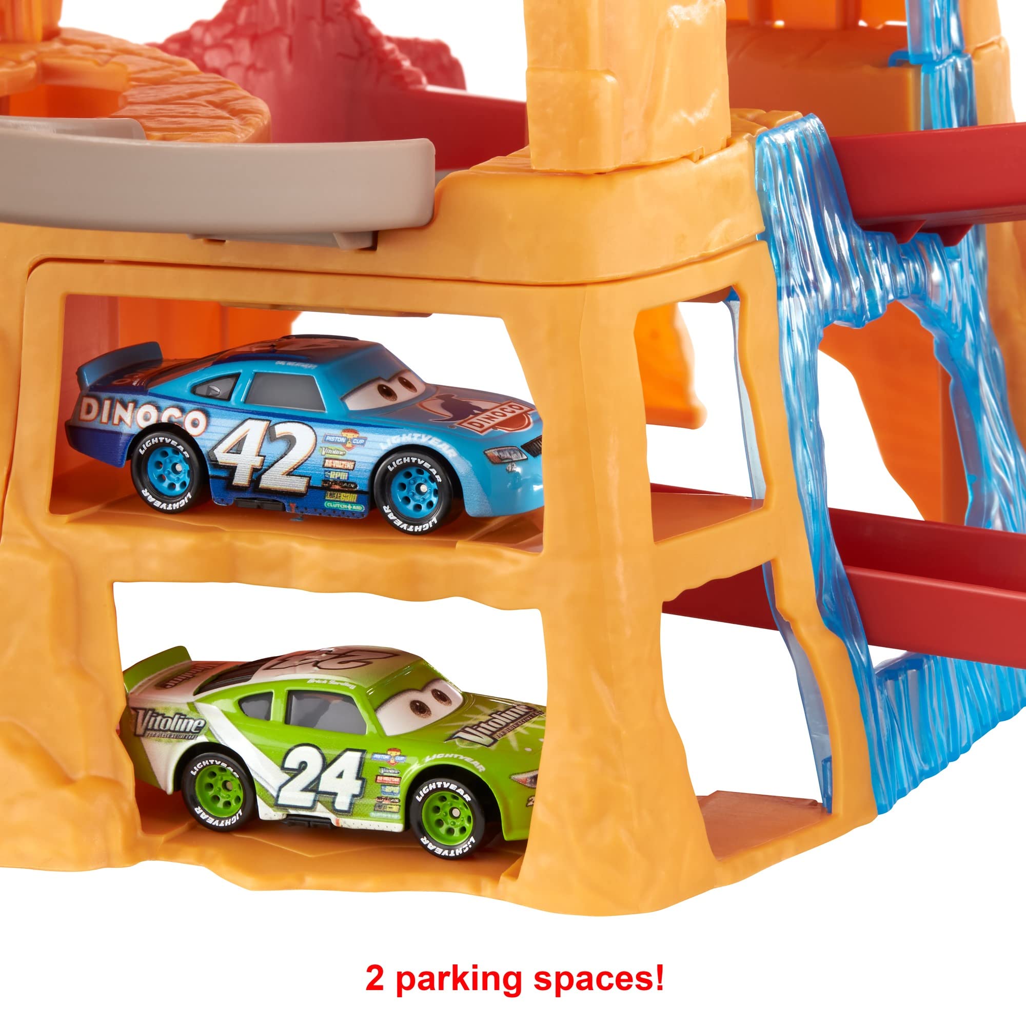 Disney Pixar Cars Toys Playset with 2 Vehicles - Radiator Springs Mountain Race Track Set for Kids | Perfect for Birthday Gifts & Racing Playtime