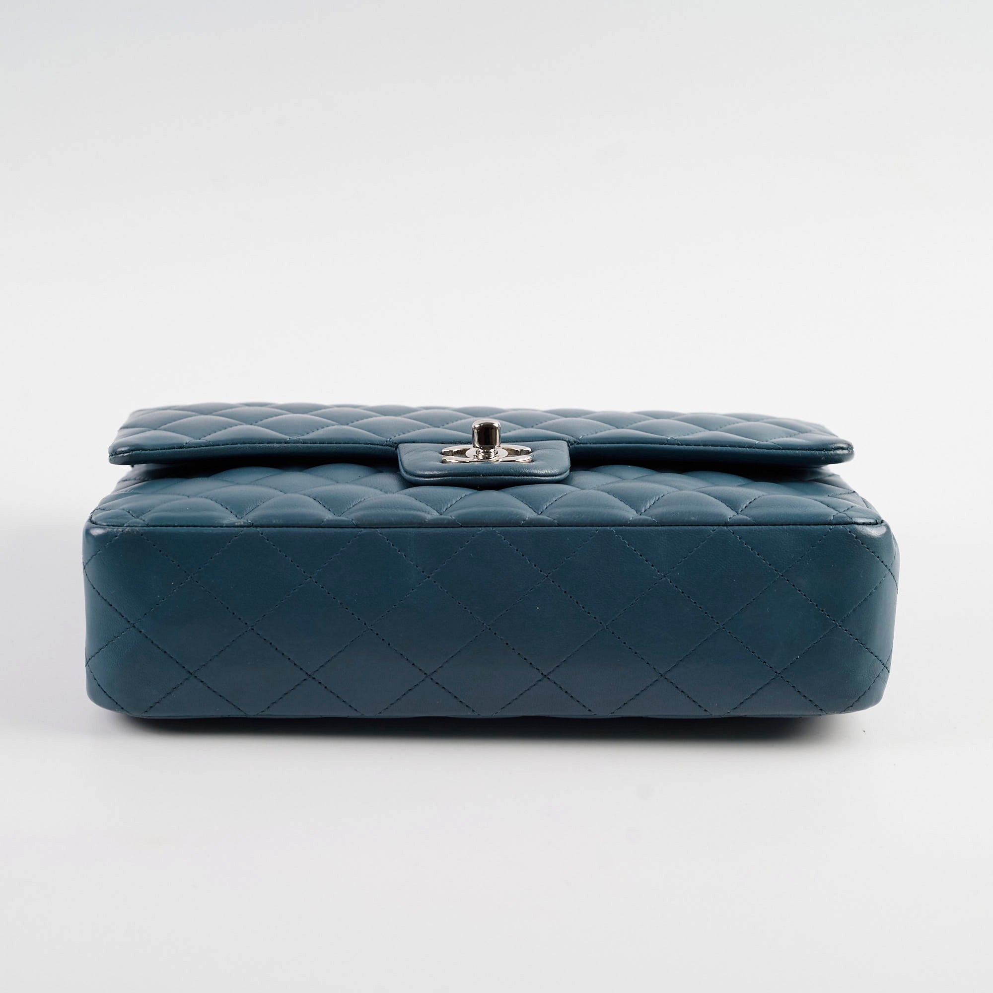 Chanel Medium/Large Double Classic Flap Bag in Blue - Luxury Designer Handbag for Women | Perfect for Work, Evening Events & Everyday Use
