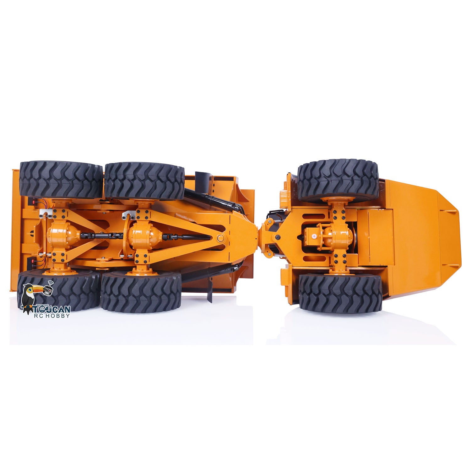 1/14 Scale 6x6 Hydraulic Lifting RC Articulated Dump Truck - Metal Remote Control Construction Vehicle Toy (RTR A40G) for Kids & Adults | Perfect for Construction Site Play, Collecting & Off-Road Adventure
