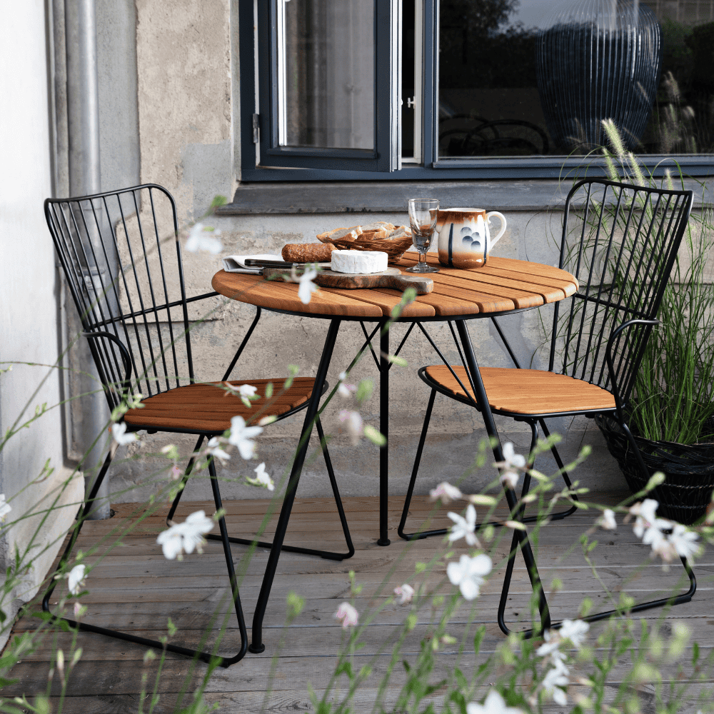 Outdoor Cafe Table - Weather-Resistant Patio Dining Set for Garden, Balcony & Backyard | Perfect for Coffee, Breakfast & Outdoor Entertaining