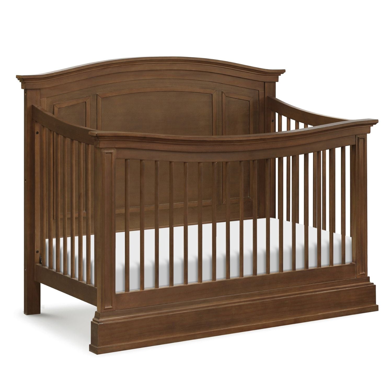 Durham 4-in-1 Convertible Baby Crib - White Nursery Furniture for Toddler to Full Size Bed | Perfect for Nursery, Bedroom & Guest Room