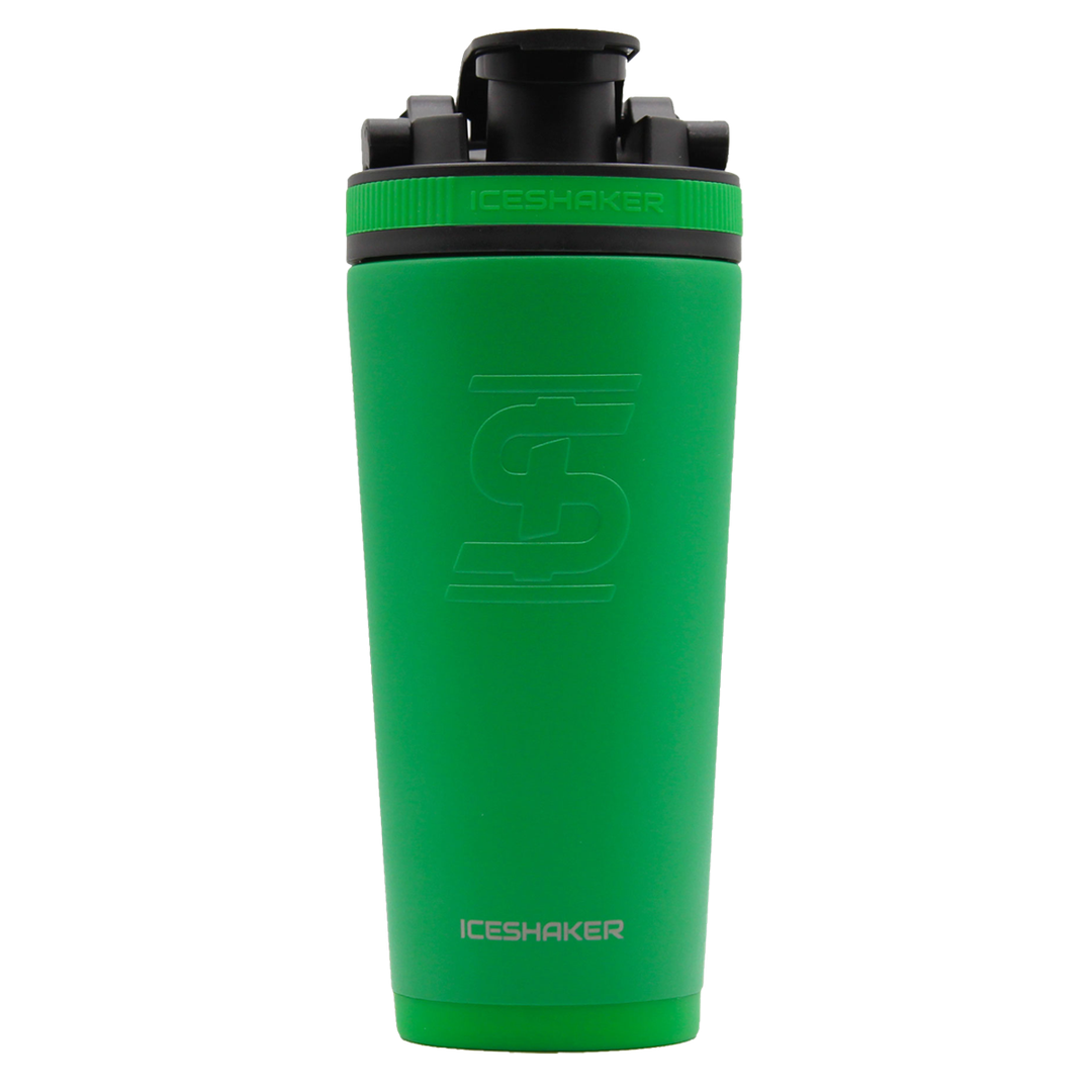 Custom 26oz Insulated Stainless Steel Water Bottle with Lid - Dragon Green | Leakproof Gym Shaker for Protein Drinks, Workout & Outdoor Activities