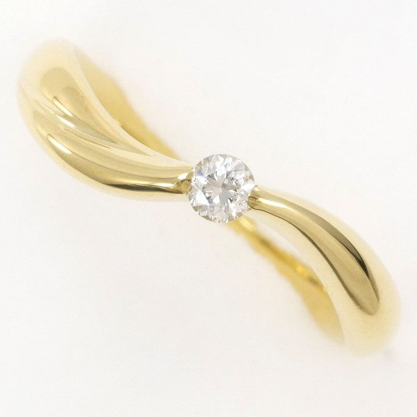 18K Yellow Gold Diamond Ring for Women - Elegant Solitaire Engagement & Wedding Band - Perfect for Proposals, Anniversaries, and Special Occasions