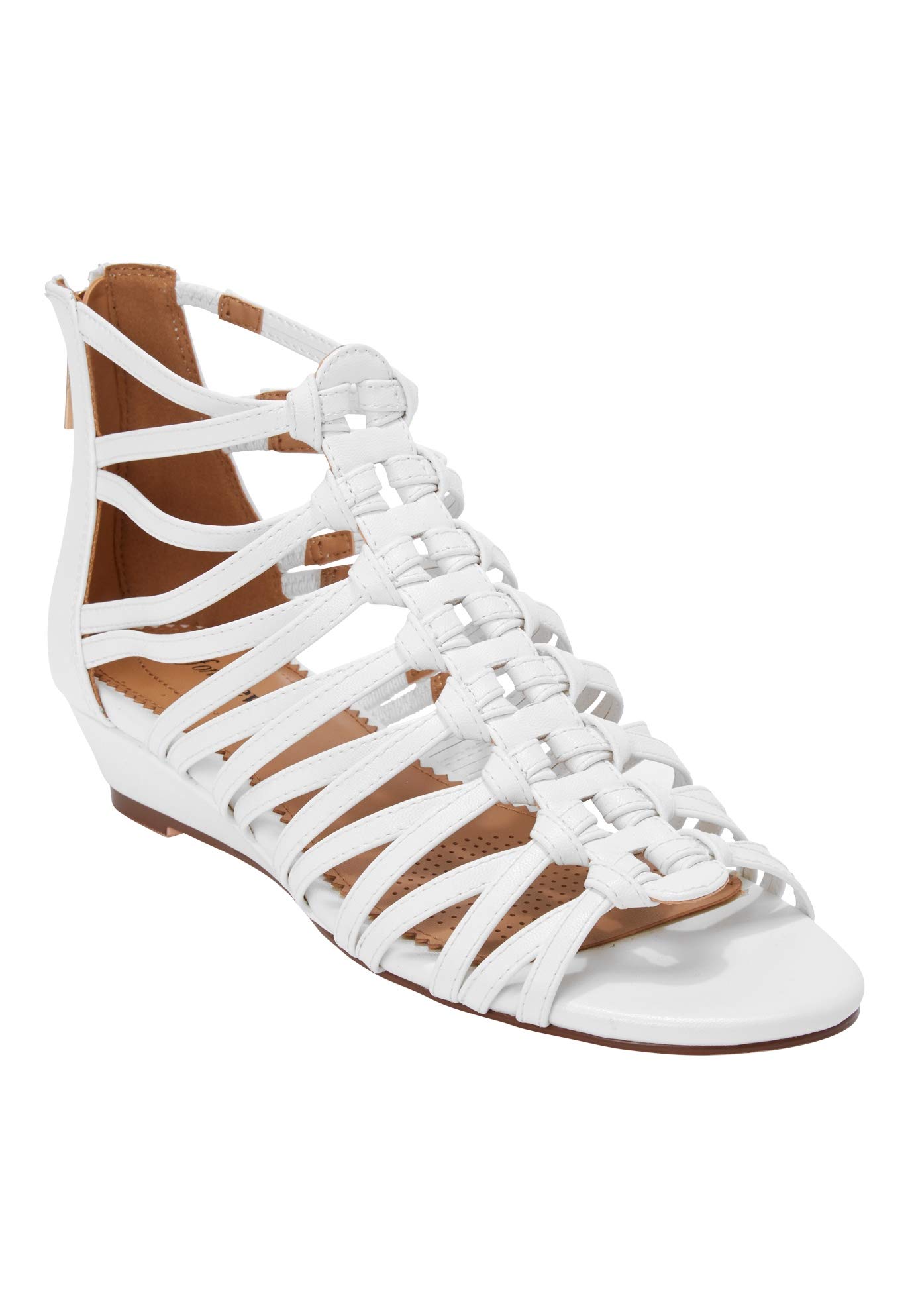 Comfortview Women's Wide Width The Helen Sandal - Comfortable Casual Sandals for Wide Feet | Perfect for Walking, Travel & Everyday Wear