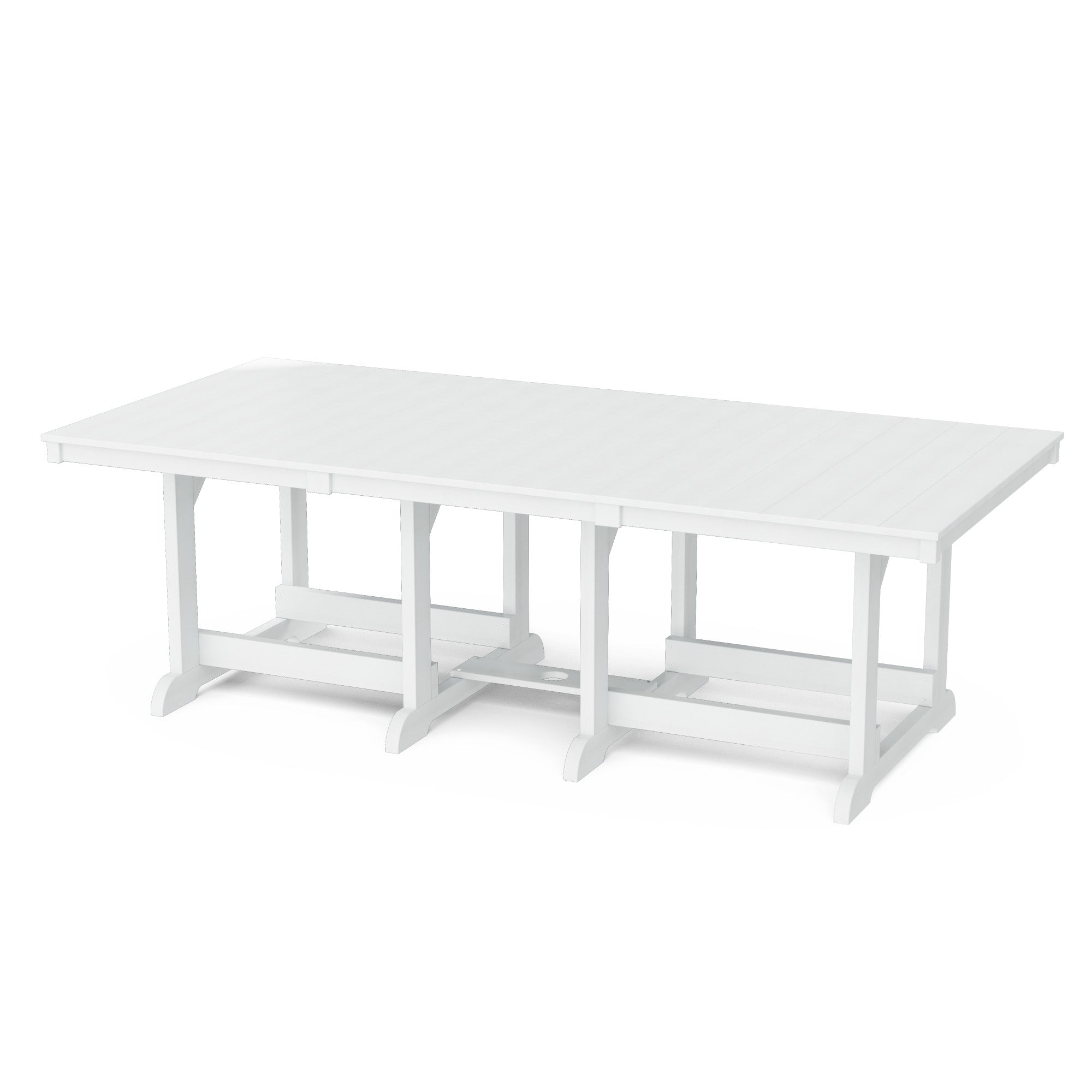 Heritage 44x96 Inch Solid Wood Dining Table - Large Farmhouse Style Dining Room Table for 8-10 People - Perfect for Family Gatherings & Dinner Parties