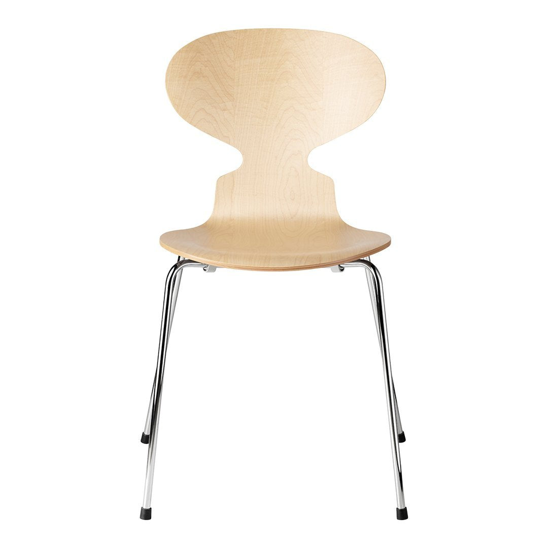 Ant Chair 3101 - Clear Lacquered Stackable Modern Design Chair for Home, Office & Cafe | Durable & Space-Saving Seating Solution
