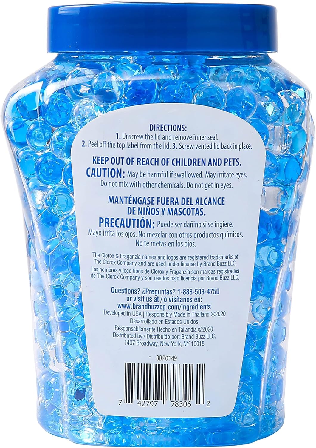 Fraganzia Crystal Beads Air Freshener - Morning Sky Scent | Long-Lasting 12 Oz Air Freshening Beads for Home, Car & Office | Eliminate Odors in Living Room, Bathroom & Vehicles