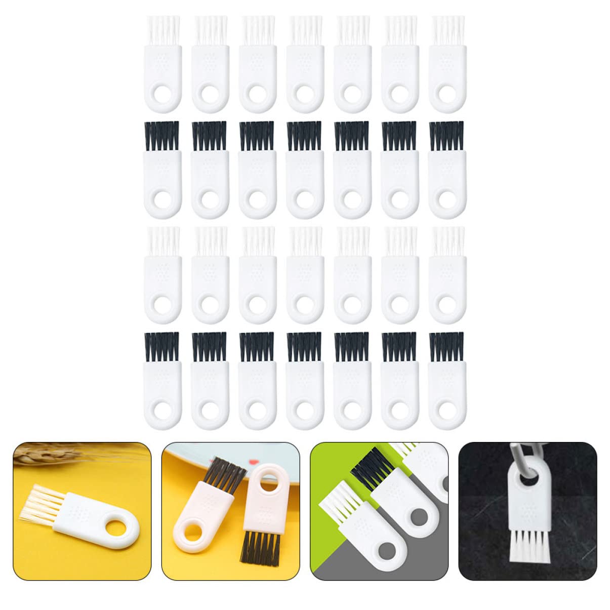 30-Piece Electric Razor Cleaning Brush Set - Reusable Face & Leg Shaver Cleaner, Keyboard & Computer Duster - Perfect for Grooming Kits, Electronics Maintenance & Personal Care Accessories