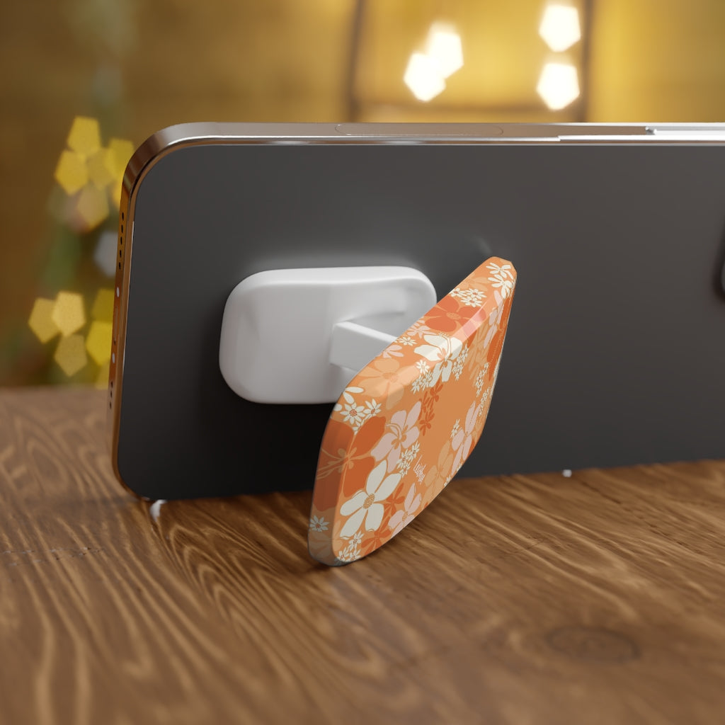 Groovy Pua Phone Grip - Non-Slip Phone Holder with Adhesive for iPhone & Samsung - Perfect for Selfies, Gaming & Daily Use
